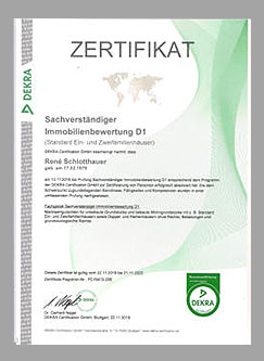 Sachverständiger für Immobilienbewertung D1
